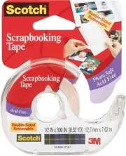 Scotch Scrapbooking Tape Double-Sided Removable-.5"X300" 2002CFT