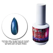 WAVE - UV LED Gel Nails Polish Glitter Titanium 16 Prussian Pacific