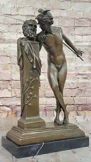 Signed Moulin French Bronze Sculpture - The Secret from Above - Classic Gift NR