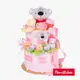 【Familidoo 法米多】考拉三層尿布蛋糕(粉色) 新生兒禮盒 彌月禮盒 滿月送禮 無尾熊玩偶