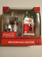 Vintage Coca-Cola Mini Blown Glass Collection Ornaments