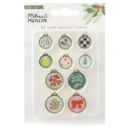 Mittens & Mistletoe Epoxy Charms 10/Pkg- - 3 Pack