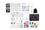 Vivva 325pcs DIY Jewelry Mould Handmade Crystal Glue Making Set Resin Silicone Mold Kit