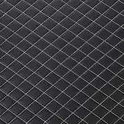 Diamond Quilted Foam Fabric with 3/8" Foam Backing Faux Leather Fabric Vinyl Upholstery 61" Wide for DIY Headboards Automotive Headliner Sofa Decorations(Size:2mX1.55m,Color:Black 2)