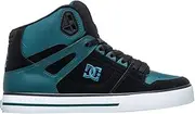 [DC Shoes] Men's Pure Leather High-top Shoes Trainers, Dark Teal, 46.5 EU
