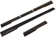 1 Pair 6 PCS Universal 2M/2.2M Side Skirts Extension Rocker Panels Lip Splitters Compatible With BMW ABS Car Accessories Car Styling(2.2m)