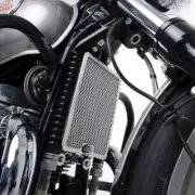 R&G Racing Black Oil Cooler Guard | Royal Enfield Interceptor 650 2022