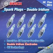 8 x Bosch Double Iridium Spark Plugs for Lexus GS430 LS430 F3 LX470 J1 SC430 Z4 (for: Lexus)