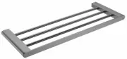 Nero BIANCA TOWEL RACK 600x220x25mm S/Steel, Stylish Design GUN METEL GREY