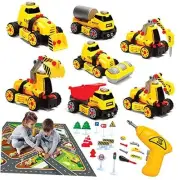 7-in-1 Take Apart Construction 7 in 1 Construction Playset With Accessories