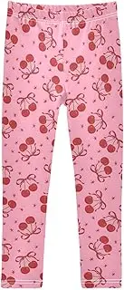 [Joisal] Neon Cats Black Girl Pants, Comfy for Girls Athletic Pants, 4-10T