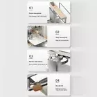 Countertop Kitchen Shelf Silicone Non-slip Foot Pads Countertop Storage