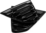 YJVVWQVF Rear Window Louver Compatible for Toyota Camry Sedan 2018 2019 2020 2X Car Side Shutter Cover Trim Air Outlets Shutter Decals Fit(Glossy Black)