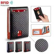 Fold RFID Blocking Wallet With Money Clip,Minimalism Credit Card Holder For Men And Women