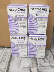 4 Pack Accu-Chek Inform II Blood Glucose Test Strips 50 One Touch Ultra Contour