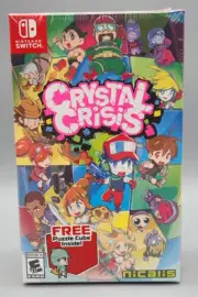 Crystal Crisis Launch Edition (Nintendo Switch, 2019) w/ Puzzle Cube New Sealed