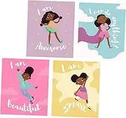 Generic 8x10 Inches Cartoon Picture Inspirational Wall Art Set 4pcs Room Decor Home Decorative Accessories Wall Hanging Decor Wall Art Painting Inspirational Decor for Boys and Girls Room