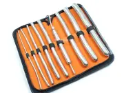 9 EA Hegar Sounds Dilator Uterine Urethral Diagnostic Gynaecology Surgical Set