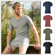 ENGEL Men's Thermal Underwear Base Layer Top, Organic Merino Wool Silk