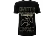 Led Zeppelin T Shirt TSRTS World Premier Band Logo new Official Mens Black