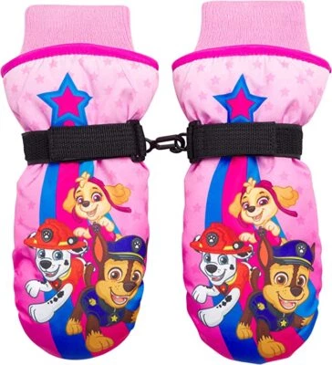 Nickelodeon Girls Paw Patrol Ski Mittens or Gloves –Toddler/Little Girls Age 2-7