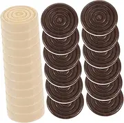 Homoyoyo 24pcs Wooden Checkers Pieces Board Game Accessories for Chinese Checkers Chess Polished Comfortable Touch for Boys and Girls Adults Replacement for Old Game Pieces