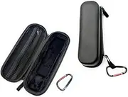 Carrying Bag Protective Bag for DJI Osmo Pocket 3, Waterproof Portable PU EVA Carry Case with Mountaineering Buckle for DJI Pocket 3 Accessory, Protective Storage Case for Travel Outdoor(Black)