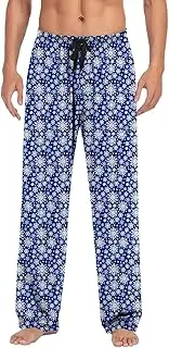 [Generic] Fuzzy House Casual Pants Pajama Pants With Drawstring And Pockets Casual Pants for Men