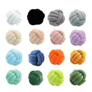 Three-Strand Braided Round Pillow Sofa Cushion Decorative Pillow for Living Room