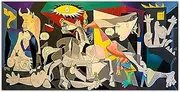 GSHRED Pablo Picasso Posters《Guernica》Canvas Painting Abstract Wall Art Pablo Picasso Prints Pablo Picasso Picture Living Room Home Decoration Frameless 60×120cm