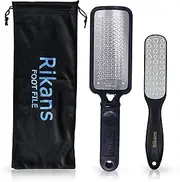 Rikans Colossal Foot File, Professional Foot Rasp Callus Remover, Foot Care Pedicure Tool to Remove Hard Skin,Can Be Used on Wet or Dry Skin, Surgical Grade Stainless Steel File (Foot File set)