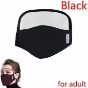 Two Adult Washable Cotton Masks with 10 PM2.5 Mask Filters Splash Eye Protection