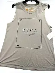 Roxy Playing Card Muscle Tank Top NWT Sz M, L Womens Tee Mauve Sleeveless