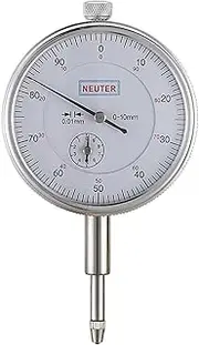 Dials Measuring Tool - 0-10mm Dials Gauge With Pointer | Aluminum Alloy Shell Mechanical Indicator 0.01 Mm Accuracy For Woodworking