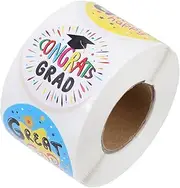 HOMSFOU 1 Roll Graduation Season Self Adhesive for Present Wrapping Party Decorations Cake Sealing Unique Labels Design