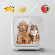Ultra Quiet 35dB Pet Dryer Box for Dogs&Cats,Removable Soothing Window&Filter Panel, Grooming Hair Dryer