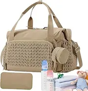 Travel Diaper Bag | Large Capacity Diaper Bag Tote with Pacifier Case - Reusable Travel Accessories, Labor Delivery Backpack for Women