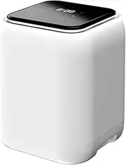 Portable Mini Washing Machine,160W 220V/50Hz 3-in-1 Automatic Underwear Washing Machine,60° Surrounding Hot Air PTC Drying & 7L Large Capacity Compact Washing Machine,Stainless Steel Inner Barrel