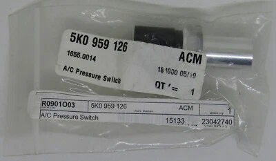 NEW A/C PRESSURE SWITCH FOR VOLKSWAGEN AUDI PART NO. 5K0 959 126