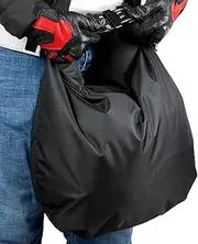 Helmet Bags with Lock - Portable Storage Bag for Motorcycle Helmets, Motorcycle Helmet, Backpack with Large Capacity, Helmet Bag Suitable and Buckle Closure for Bicycle Ski Riding Helmets, black