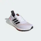 Men's Adidas UltraBoost 21 Running Shoes White / Black / Red Sz 8 S23863
