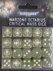 WARZONE OCTARIUS CRITICAL MASS DICE 20 D6 Warhammer 40K GWD