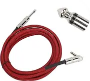 Guitar Cable - 6.35MM Male Head Guitar Cable 10ft Electric Guitar Amplifier Cord - Straight to Bend 1/4 Inch Instrument Cable Guitar Amp Cable (#1)