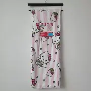 Hello Kitty Hamburger Burger Fries Foodie Plush Throw Blanket 50x70