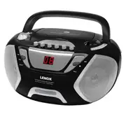 Lenoxx Portable CD/Cassette Player - Black