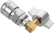 SWOOMEY Quick Connect Air Fittings Truck Accessories Truck Mount Coupler Connector Air Compressor Quick Connect Washing Equipment Tool Air Connectors Silver Alloy