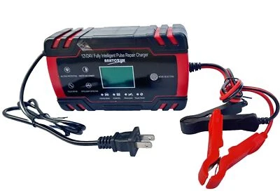 12V 24V Automatic Smart Car Battery Charger Pulse Maintainer Repair Trickle AGM