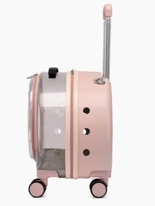 全透明貓包拉桿行李箱 多功能寵物航空箱 雙肩外出揹包 (8.3折)