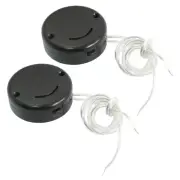 2Pcs CR2035 Coin Button Cell Battery Holder on/off Switch Black