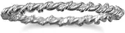 [JewelryWeb] 925 Sterling Silver 1mm Twisted Band Ring Size 6-Band Style-Ring for Women and Men